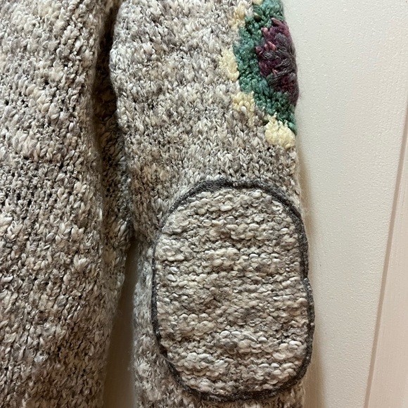 Cozy Sundance S Multicolor loose knit cardigan Button-Up Sweater guc - Picture 9 of 10